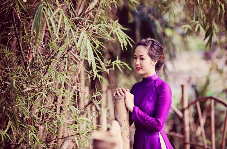 Free stock image of Lady in Purple Dress created by Pixabay