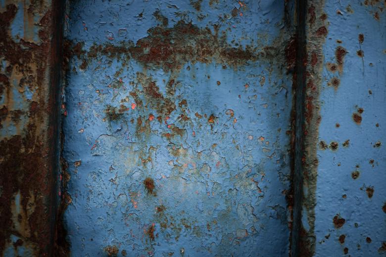 Free stock image of Blue Rusty Metal Texture created by Free Texture Friday
