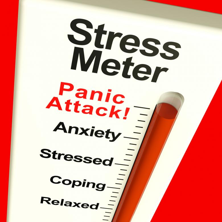 Free stock image of Stress Meter Showing Panic Attack From Stress Or Worry created by Stuart Miles