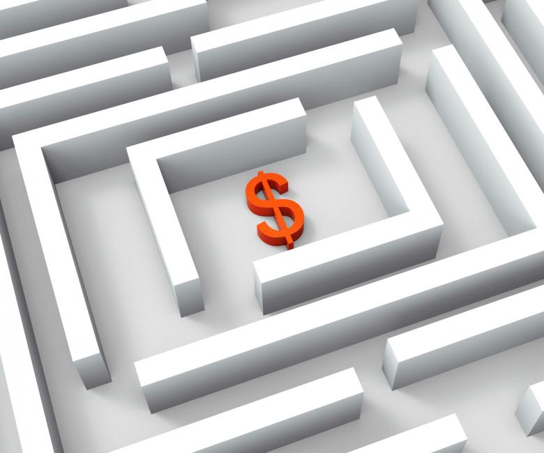Free stock image of Dollar Currency In Maze Shows Dollars Credit created by Stuart Miles