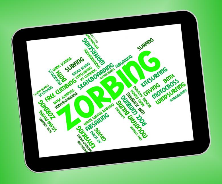 Free stock image of Zorbing Word Indicates Wordcloud Zorber And Rolling created by Stuart Miles