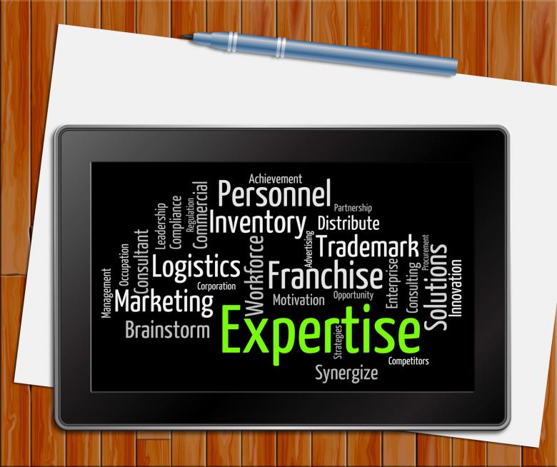 Free stock image of Expertise Word Shows Educated Proficiency And Wordclouds Tablet created by Stuart Miles