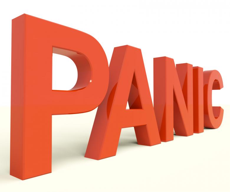 Free stock image of Panic Word As Symbol for Emergency And Stress created by Stuart Miles