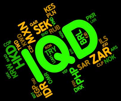 Free Stock Photo of Iqd Currency Indicates Foreign Exchange And Dinar