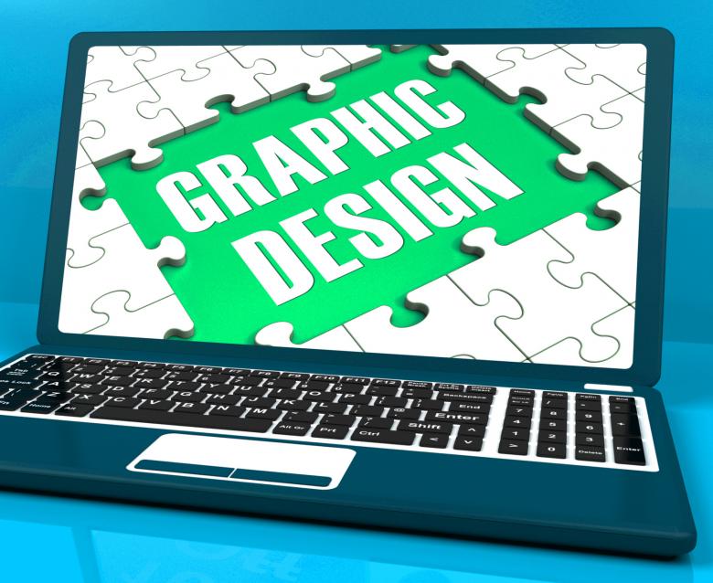Free stock image of Graphic Design On Laptop Shows Stylized Creations created by Stuart Miles