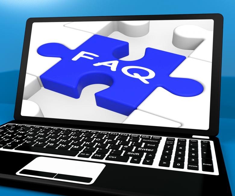 Free stock image of FAQ Puzzle On Notebook Showing Online Support created by Stuart Miles