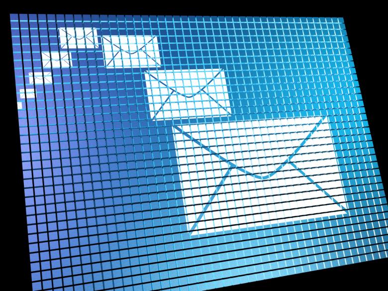Free stock image of Email Envelopes Being Received On Computer Screen Showing Emailing Or  created by Stuart Miles