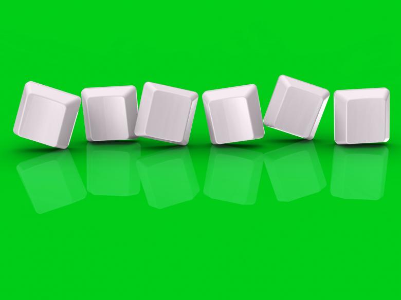 Free stock image of Six Blank Tiles Show Background For 6 Letter Word created by Stuart Miles