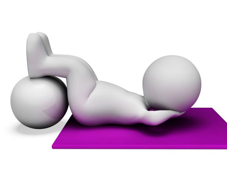 Free stock image of Sit Ups Represents Abdominal Crunch And Crunches 3d Rendering created by Stuart Miles