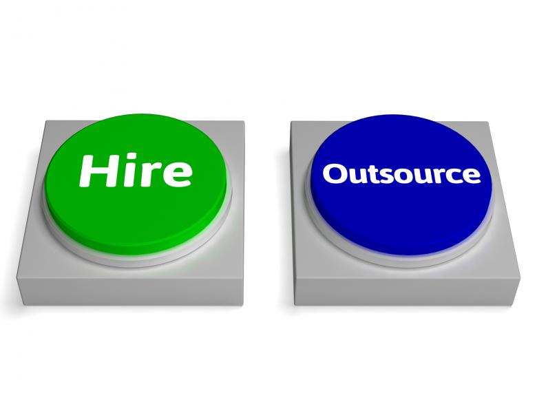 Free stock image of Hire Outsource Button Shows Hiring Or Outsourcing created by Stuart Miles