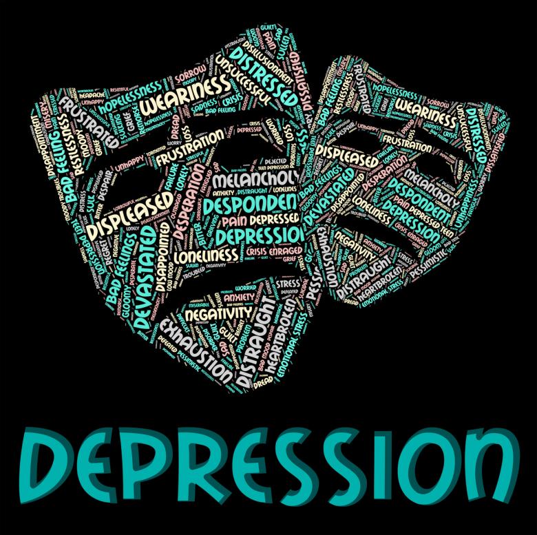 Free stock image of Depression Word Represents Hopelessness Sad And Text created by Stuart Miles
