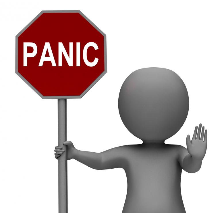 Free stock image of Panic Stop Sign Shows Stopping Anxiety Panicking created by Stuart Miles