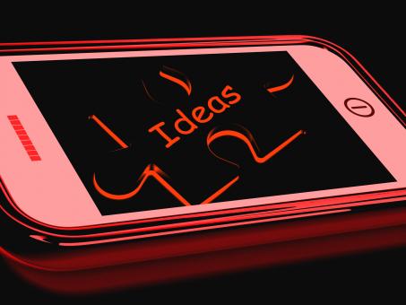 Free Stock Photo of Ideas Smartphone Shows Inspiration Thoughts And Concepts