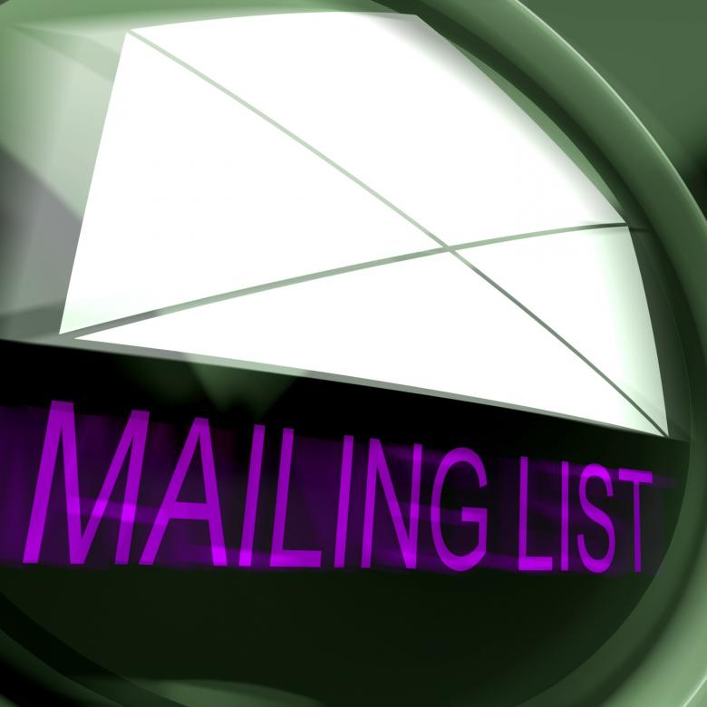 Free stock image of Mailing List Postage Means Contacts Or Email Database created by Stuart Miles