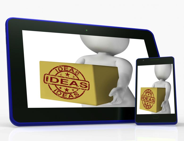 Free stock image of Ideas Box Means Inspire Innovate And Plan created by Stuart Miles