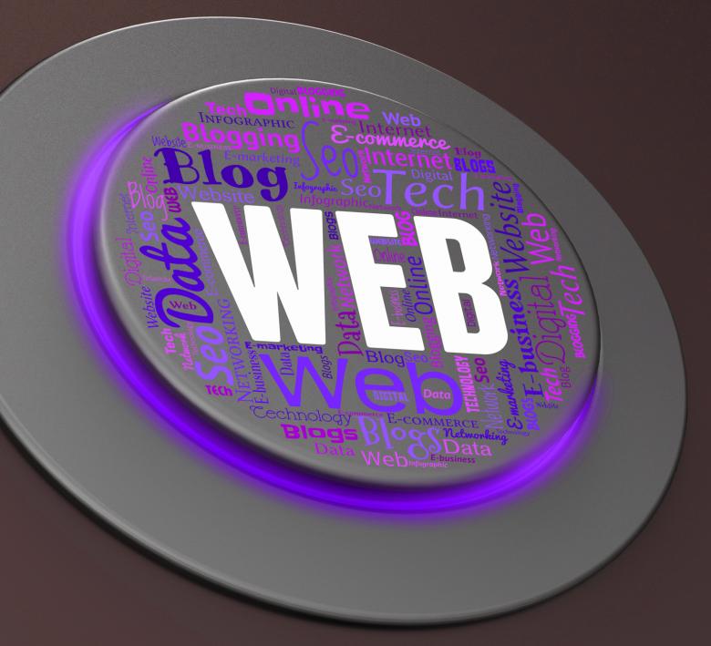 Free stock image of Web Button Shows Websites Online And Control created by Stuart Miles