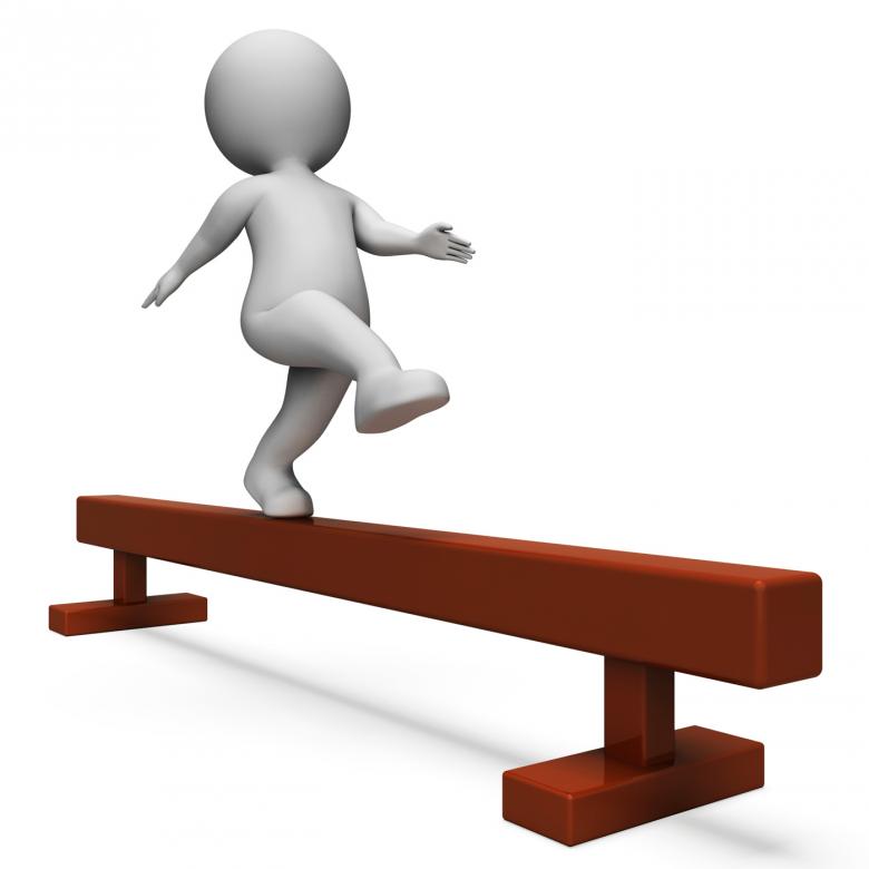 Free stock image of Balance Beam Means Getting Fit And Agility 3d Rendering created by Stuart Miles