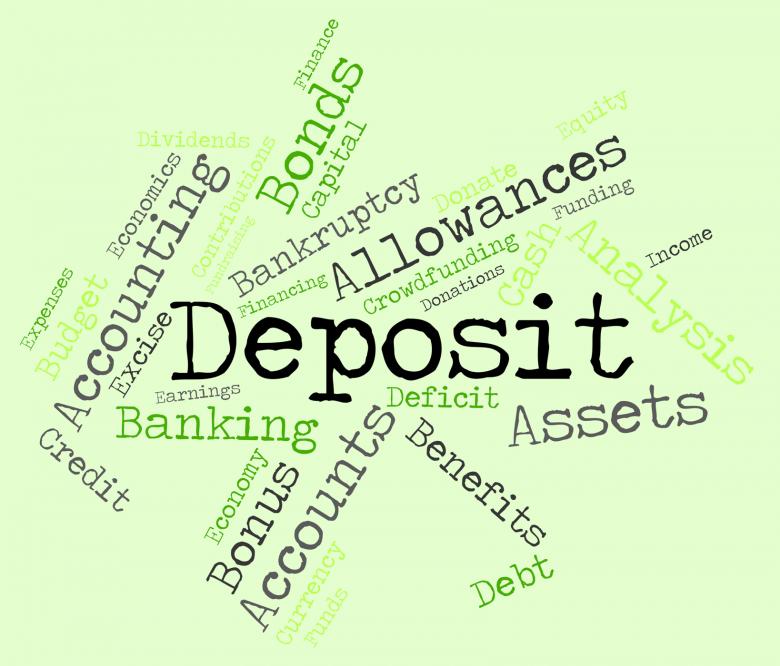 Free stock image of Deposit Word Means Part Payment And Advance created by Stuart Miles
