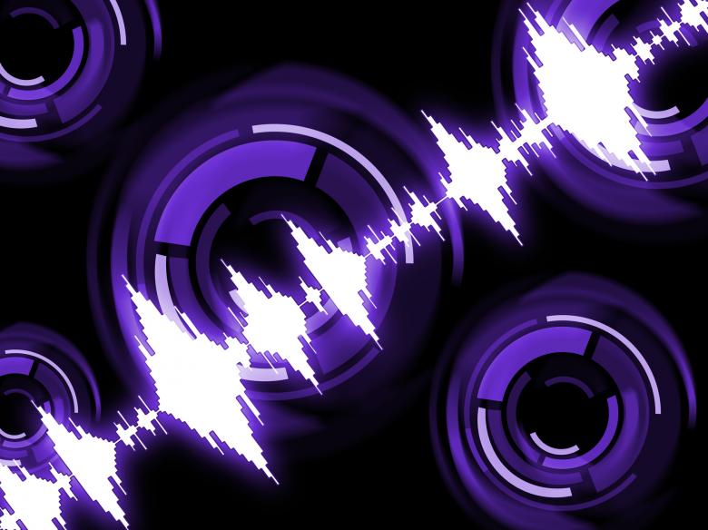 Free stock image of Sound Wave Background Shows Sound Technology Or Audio Graphic created by Stuart Miles