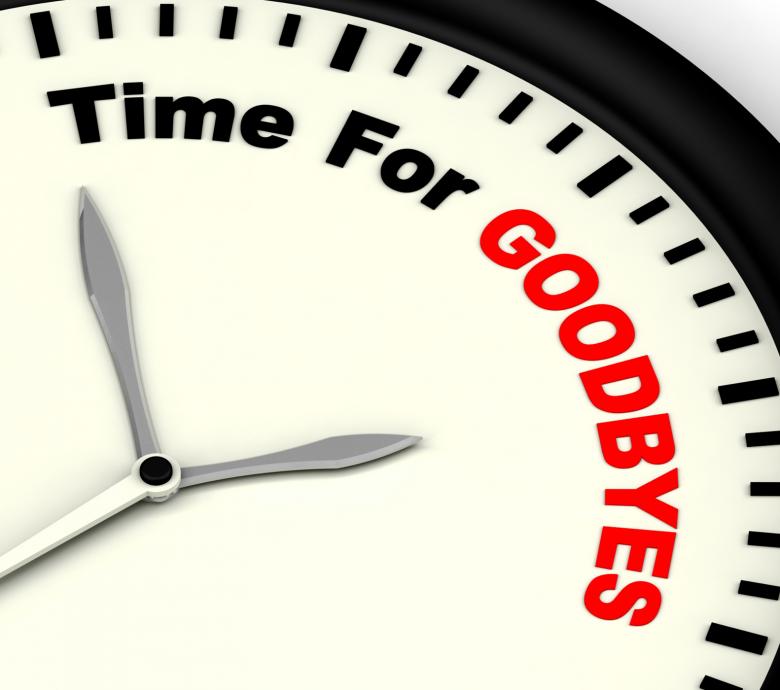 Free stock image of Time For Goodbyes Message Means Farewell Or Bye created by Stuart Miles
