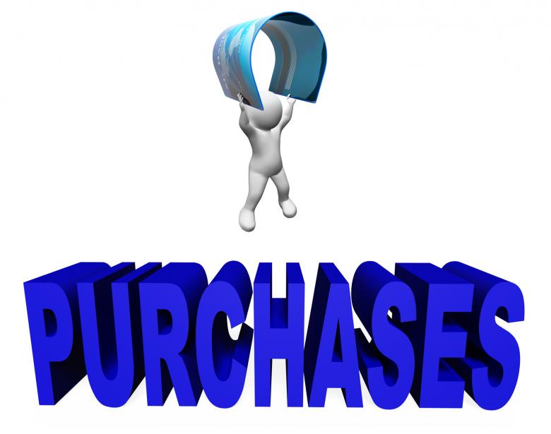 Free stock image of Credit Card Purchases Indicates E-Commerce And Shopping 3d Rendering created by Stuart Miles
