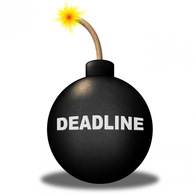 Free stock image of Deadline Limit Indicates Finishing Time And Caution created by Stuart Miles