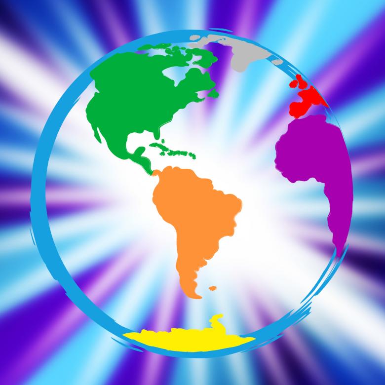 Free stock image of Global Globe Represents Vibrant Planet And Globalisation created by Stuart Miles