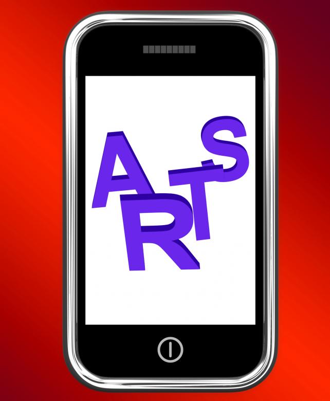 Free stock image of Arts On Phone Shows Creative Design Or Artwork created by Stuart Miles