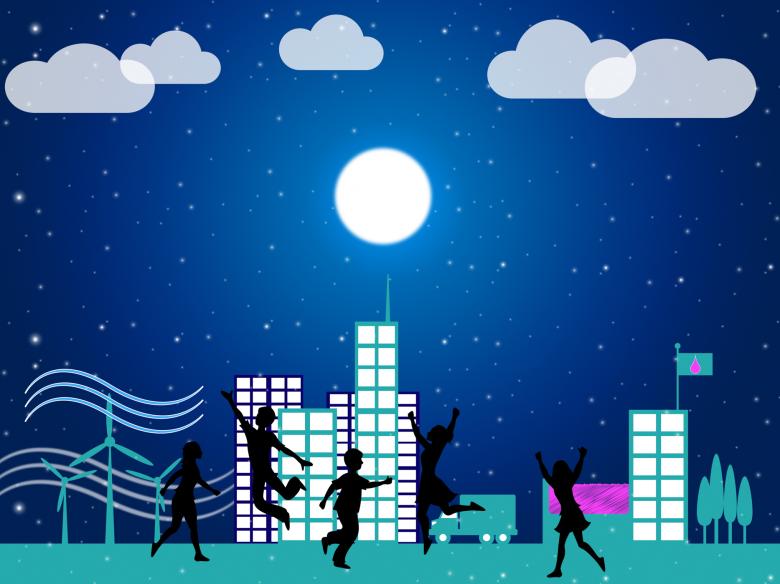 Free stock image of Kids Playing Means Night Time And Child created by Stuart Miles