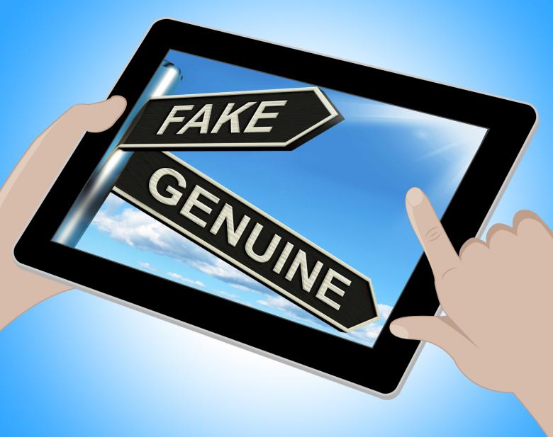 Free stock image of Fake Genuine Tablet Shows Imitation Or Authentic Product created by Stuart Miles