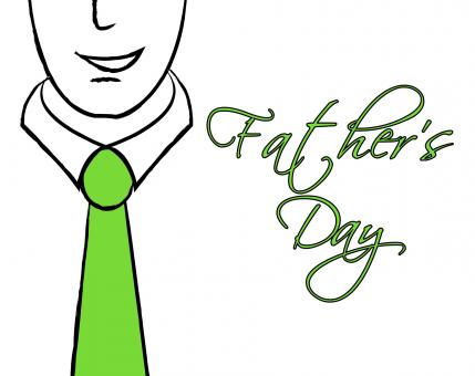 Fathers Day Tie Means Greeting Cheerful And Parenting - Free Stock Photo