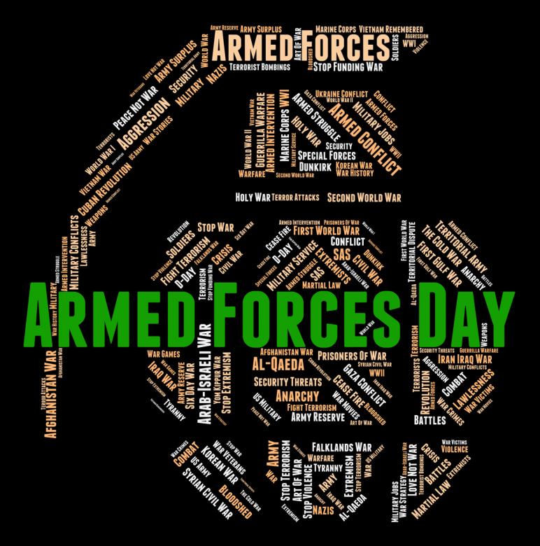 Free stock image of Armed Forces Day Represents Fighting Machine And Armament created by Stuart Miles