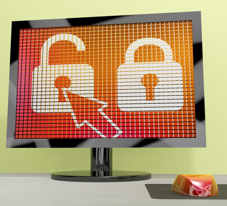 Free stock image of Unlocked Padlock Computer Screen Showing Access Or Protection created by Stuart Miles