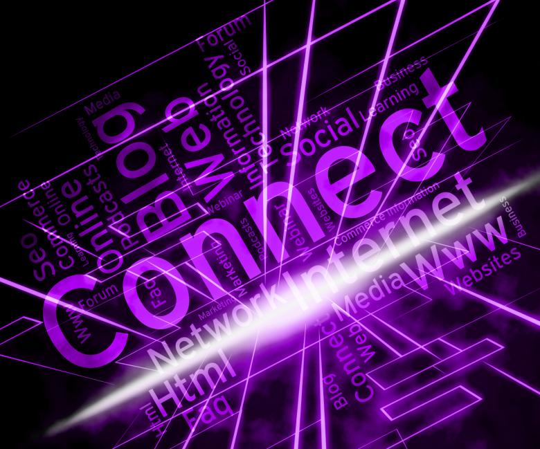 Free stock image of Connect Word Shows Global Communications And Communicates created by Stuart Miles