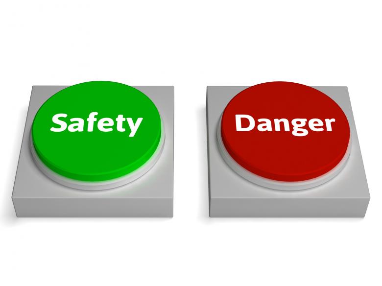 Free stock image of Danger Safety Buttons Show Safe Or Harmful created by Stuart Miles