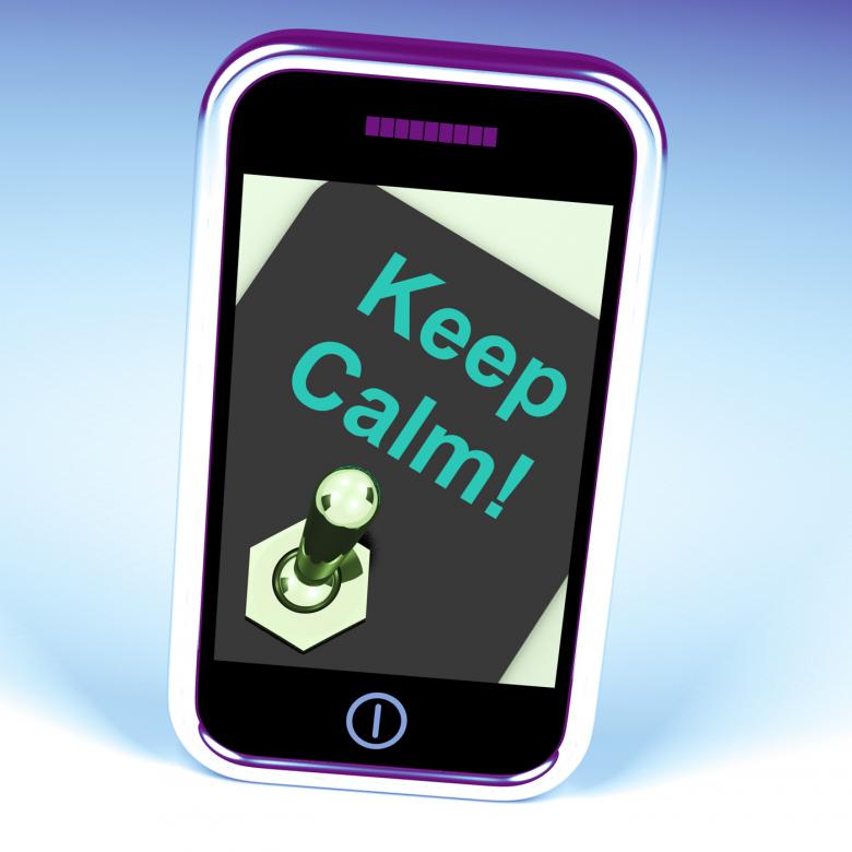 Free stock image of Keep Calm Switch Shows Keeping Calmness Tranquil And Relaxed created by Stuart Miles