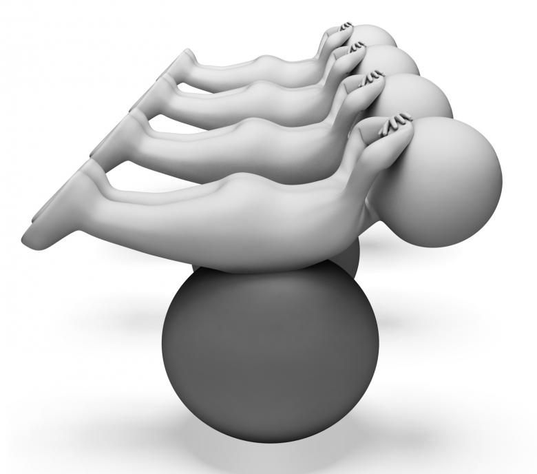 Free stock image of Exercise Ball Represents Get Fit And Exercised 3d Rendering created by Stuart Miles