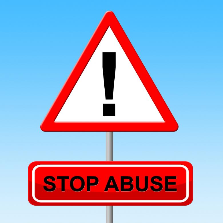 Free stock image of Stop Abuse Indicates Warning Sign And Danger created by Stuart Miles