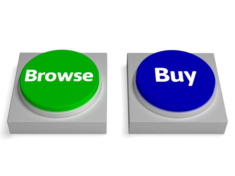 Free stock image of Browse Buy Buttons Shows Browsing Or Buying created by Stuart Miles