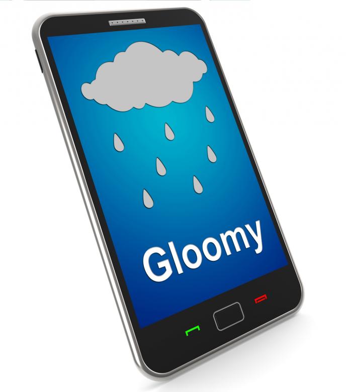 Free stock image of Gloomy On Mobile Shows Dark Grey Miserable Weather created by Stuart Miles