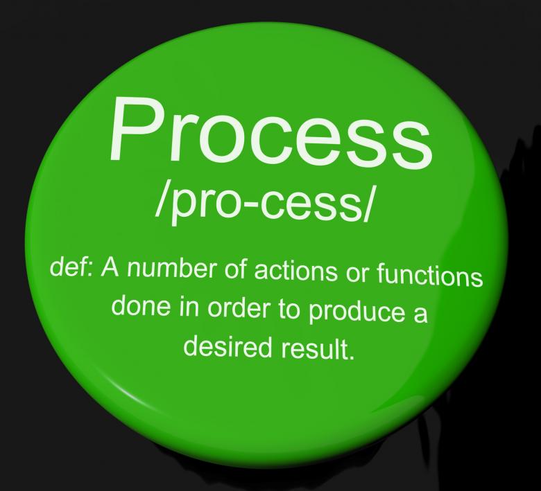 Free stock image of Process Definition Button Showing Result From Actions Or Functions created by Stuart Miles