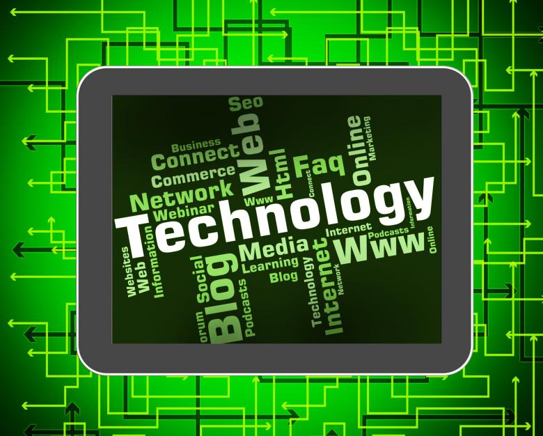 Free stock image of Technology Word Shows Digital Technologies And High-Tech created by Stuart Miles