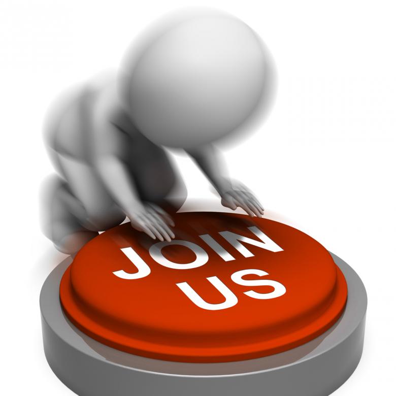 Free stock image of Join Us Pressed Means Club Registration Or Membership created by Stuart Miles