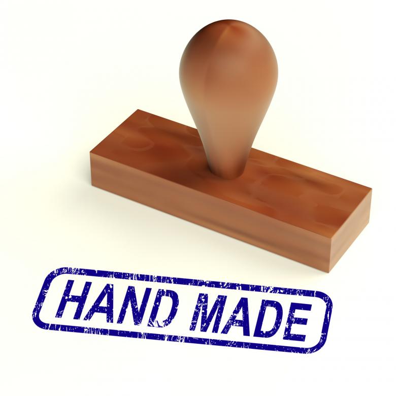 Free stock image of Hand Made Rubber Stamp Shows Handmade Products created by Stuart Miles