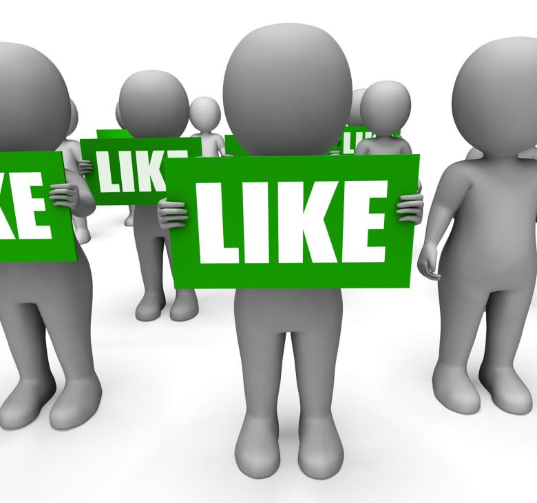 Free stock image of Characters Holding Like Signs Show Website Recommendation Or Support created by Stuart Miles
