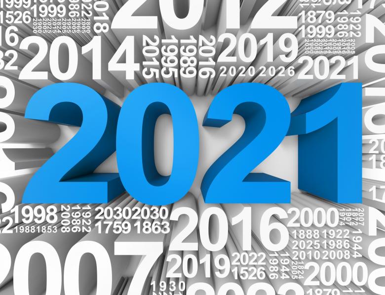 Free stock image of Two Thousand Twenty-One Shows New Year And Fun 3d Rendering created by Stuart Miles