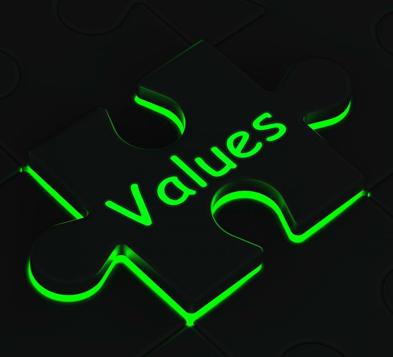 Free stock image of Values Puzzle Showing Moral Values created by Stuart Miles