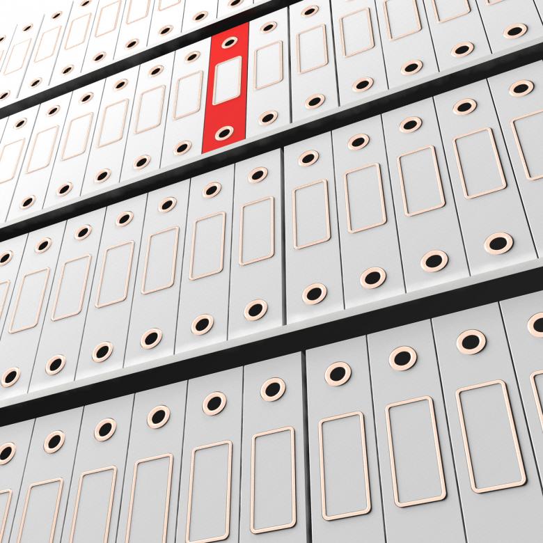 Free stock image of Red File Amongst White For Getting Office Organized created by Stuart Miles