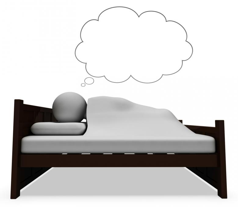 Free stock image of Character Dream Shows Go To Bed And Bedroom 3d Rendering created by Stuart Miles