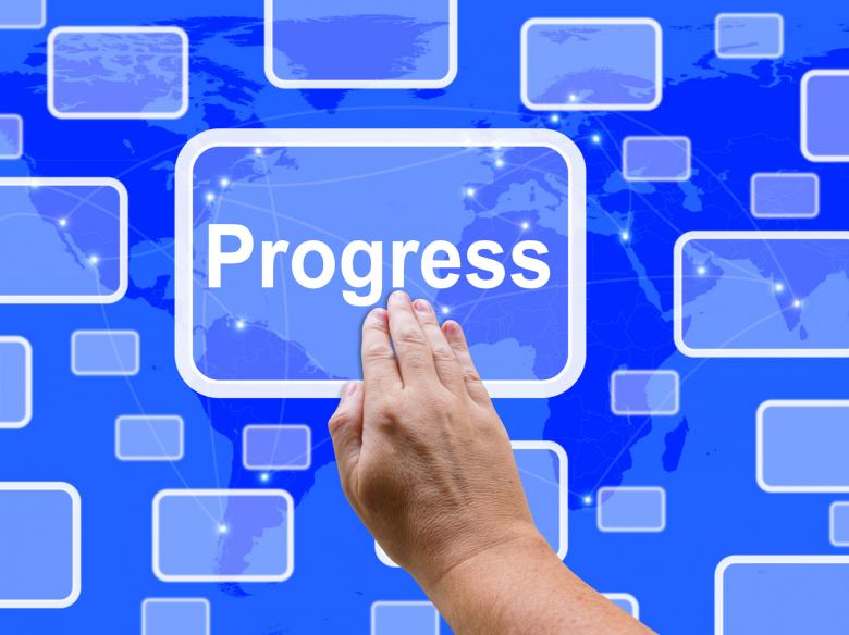 Free stock image of Progress Touch Screen Means Maturity Growth And Improvement created by Stuart Miles